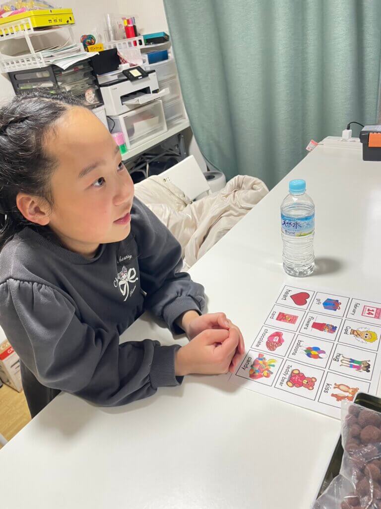 バレンタイン英語レッスン　クラフト